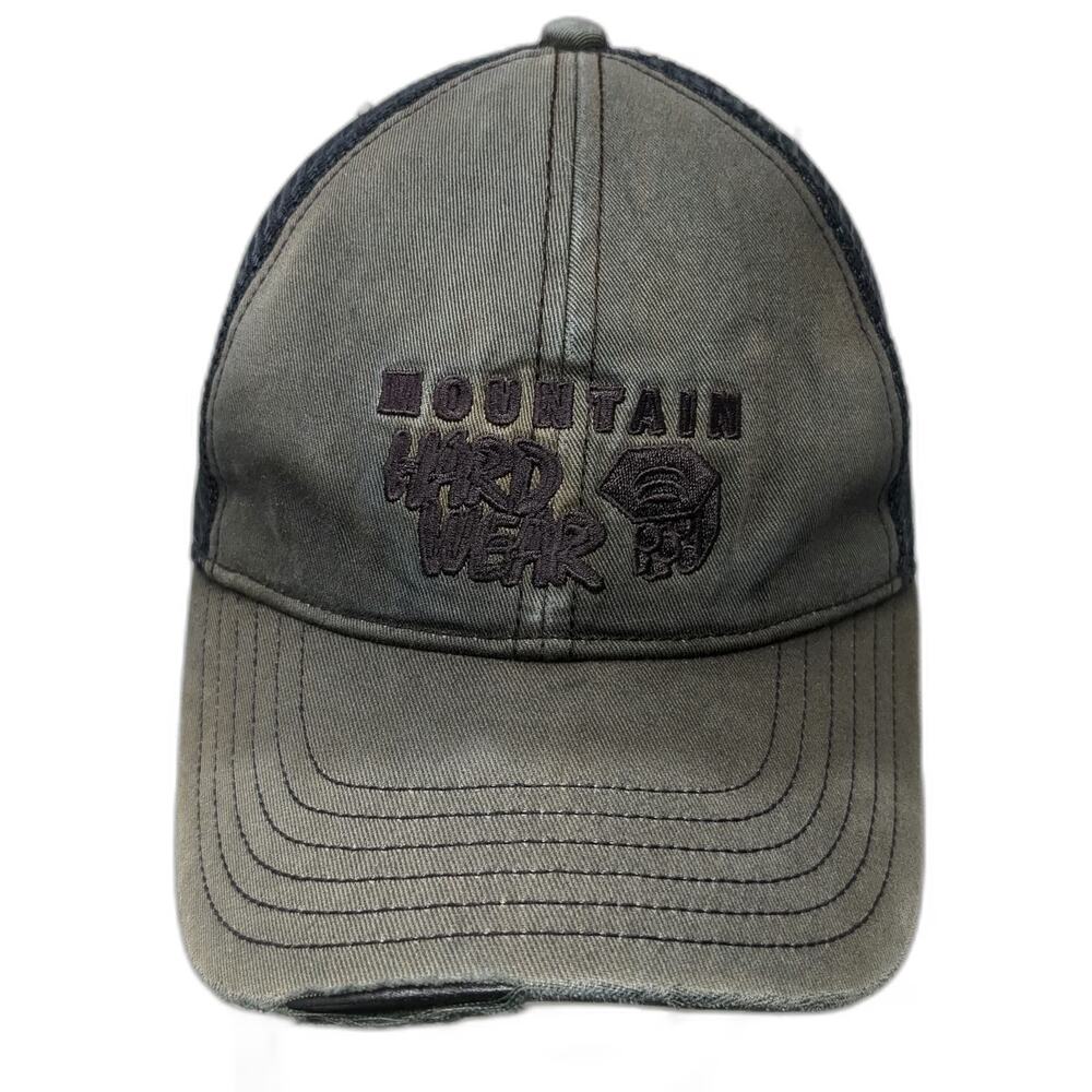 Mountain Hardwear Trucker Hat Gray One Size Mesh Snapback Outdoor Logo Cap
